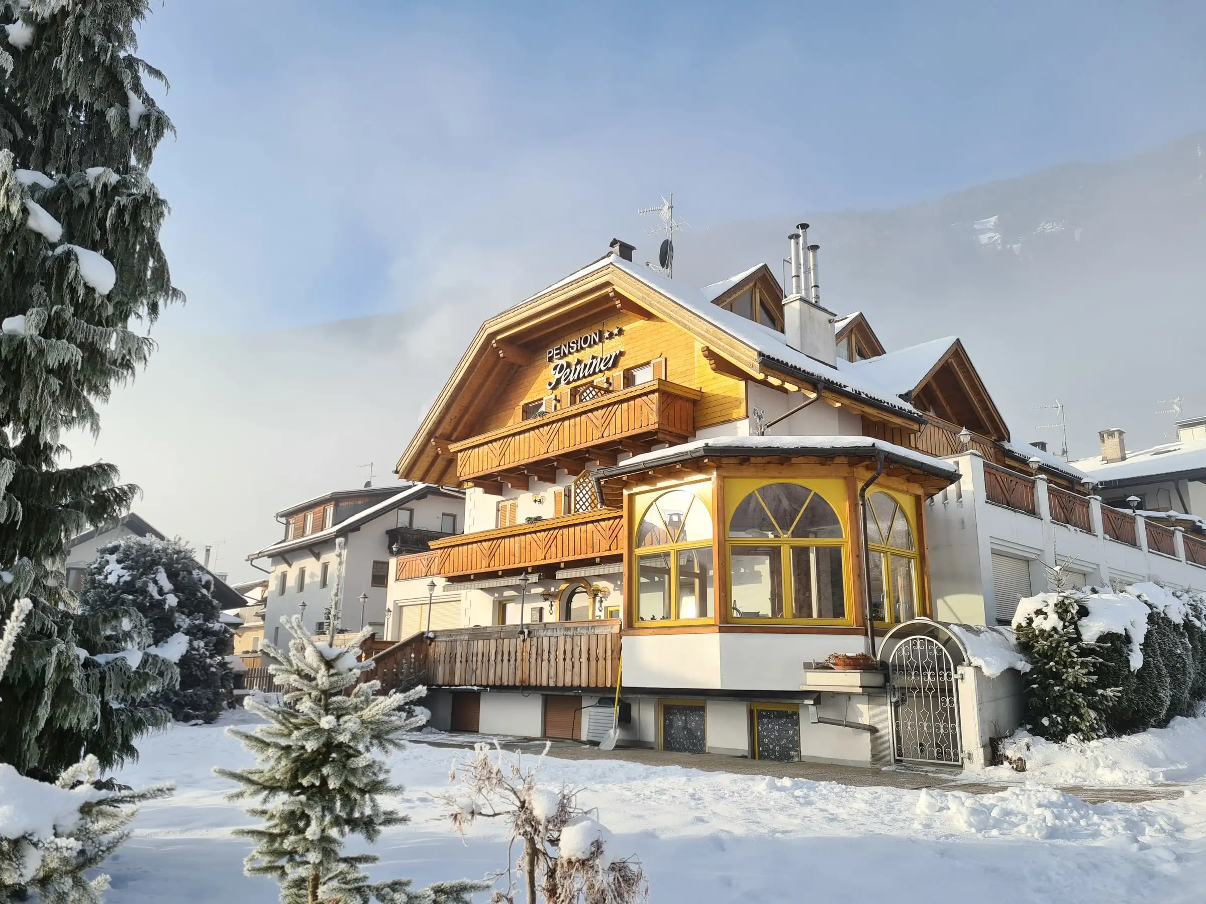 Die Pension Peintner im Schnee